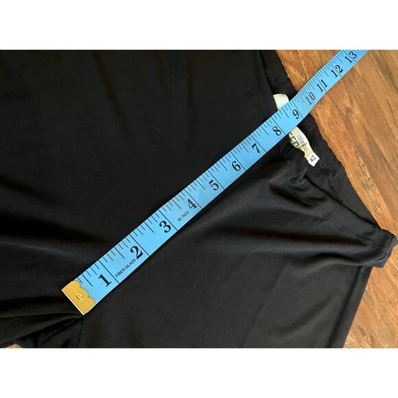 ROBERTO CAVALLI Side Drawstring Pant SLIGHT FLARE Size 42 XS Black BEACH LOUNGE - Picture 10 of 12